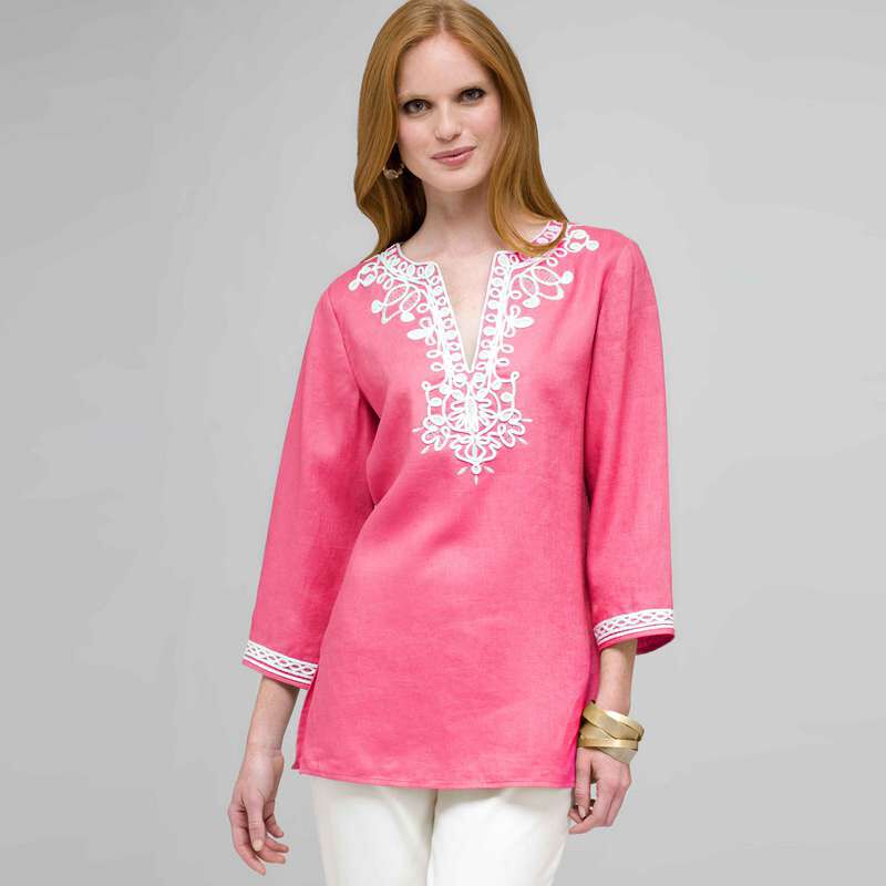 3/4 Sleeve Tunic, , large