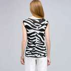 Sequined Animal Print Shell., , small